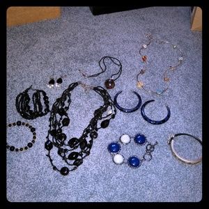Bundle: 3necklaces, 4bracelets, 2pairs of earrings